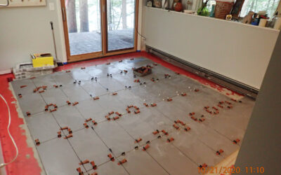 Last of the floor tiles